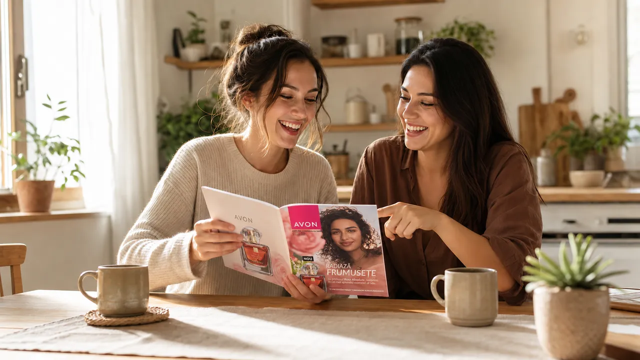 O conversație relaxată despre înscriere și produsele Avon